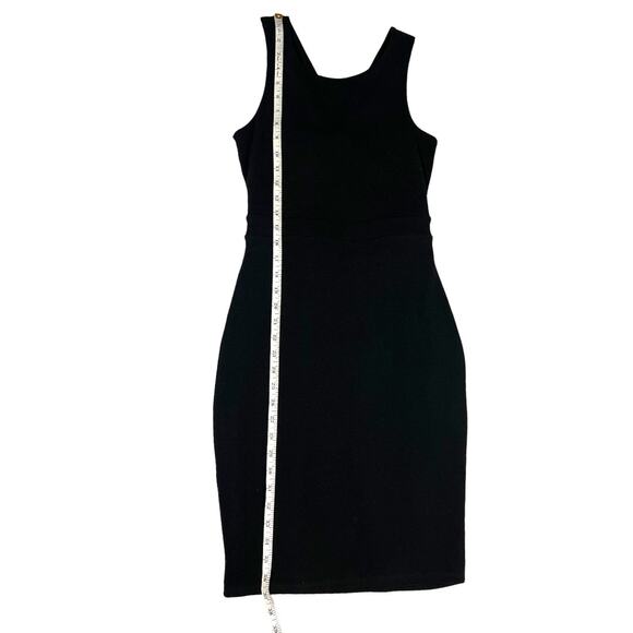 Pookie & Sebastian Dress Twist Back Cutout Solid Black Sleeveless Women's Small - Picture 8 of 11